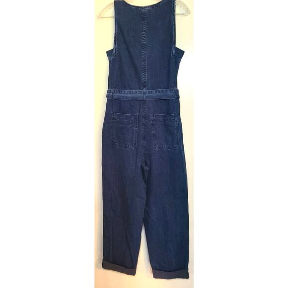 Rachel Comey for Target Denim Jumpsuit - Zip Front, Belted Waist, Pockets, S2 - Picture 3 of 8